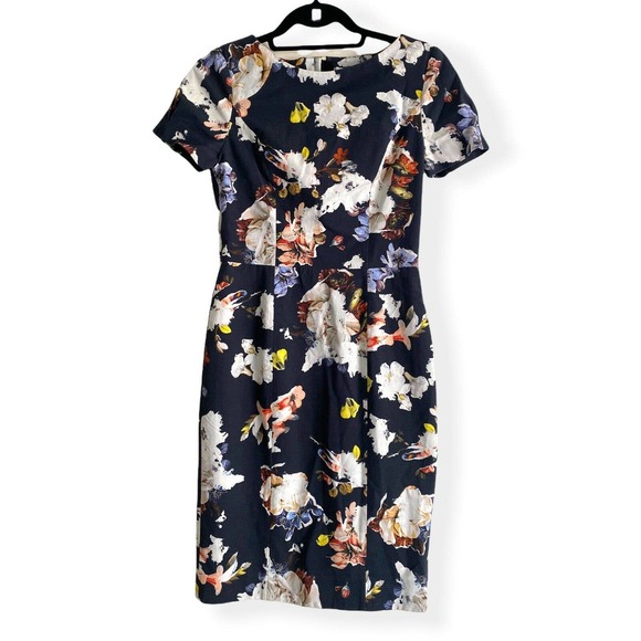 Erdem Floral Dress Designer Joyce Sheath in Size 4 - Picture 5 of 12